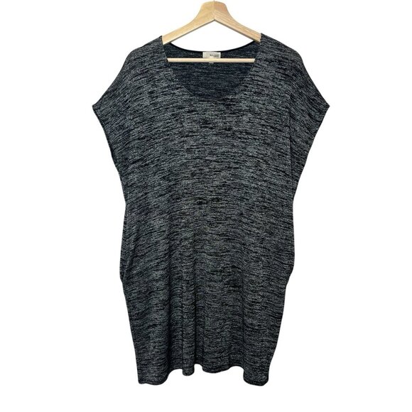 Aritzia Wilfred Free Lorelei T Shirt Dress Size XS Short Sleeve Gray Stretch - Picture 3 of 11